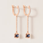 Riviera Sapphire Cascade Earrings Earring ABE-237V12-EM-BSD-3  - Abtin & Co.