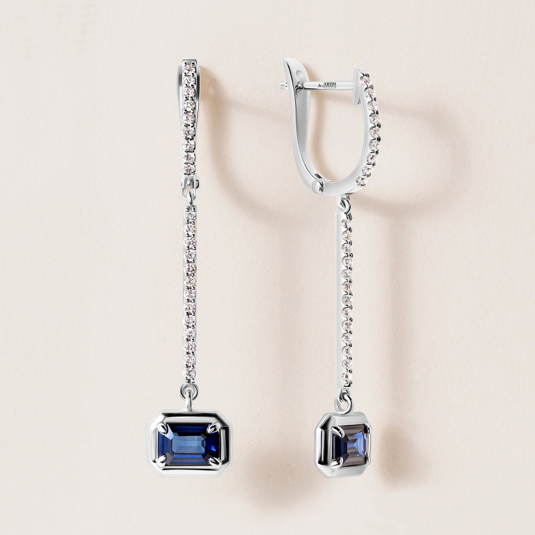 Riviera Sapphire Cascade Earrings Earring ABE-237V12-EM-BSD-2  - Abtin & Co.