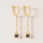 Riviera Sapphire Cascade Earrings Earring ABE-237V12-EM-BSD-1  - Abtin & Co.