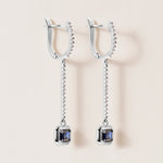 Riviera Sapphire Cascade Earrings Earring ABE-237V12-EM-BSD-2  - Abtin & Co.