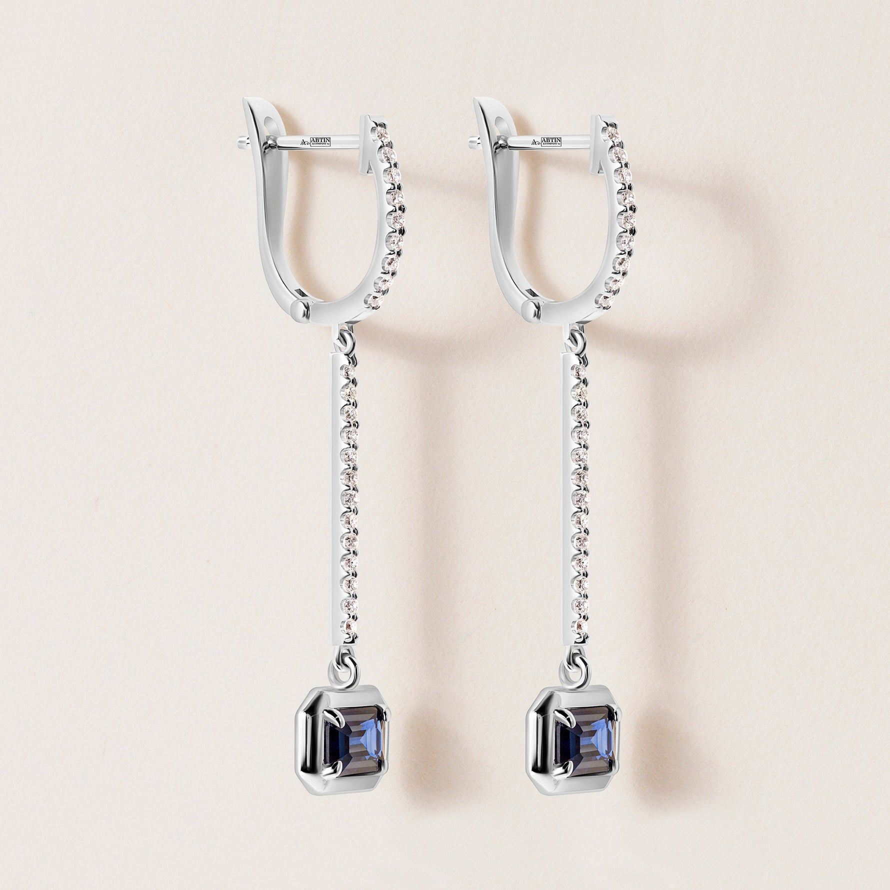 Riviera Sapphire Cascade Earrings Earring ABE-237V12-EM-BSD-2  - Abtin & Co.