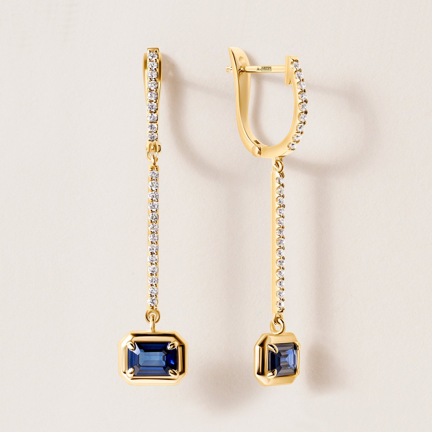 Riviera Sapphire Cascade Earrings Earring ABE-237V12-EM-BSD-1  - Abtin & Co.