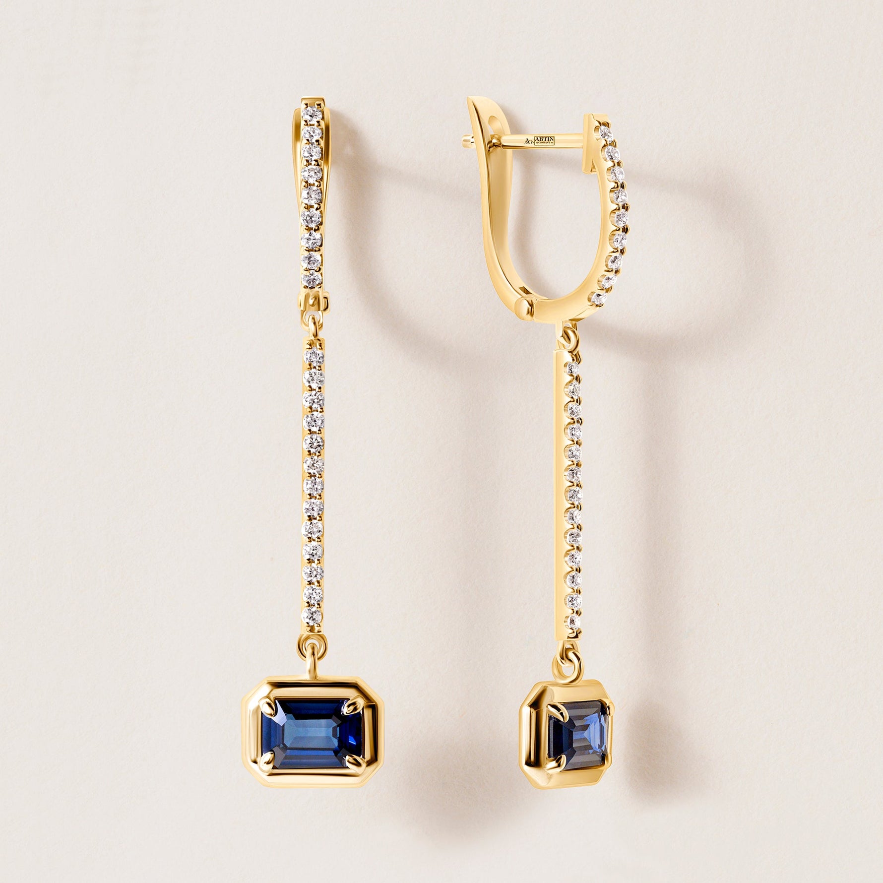 Riviera Sapphire Cascade Earrings Earring ABE-237V12-EM-BSD-1  - Abtin & Co.
