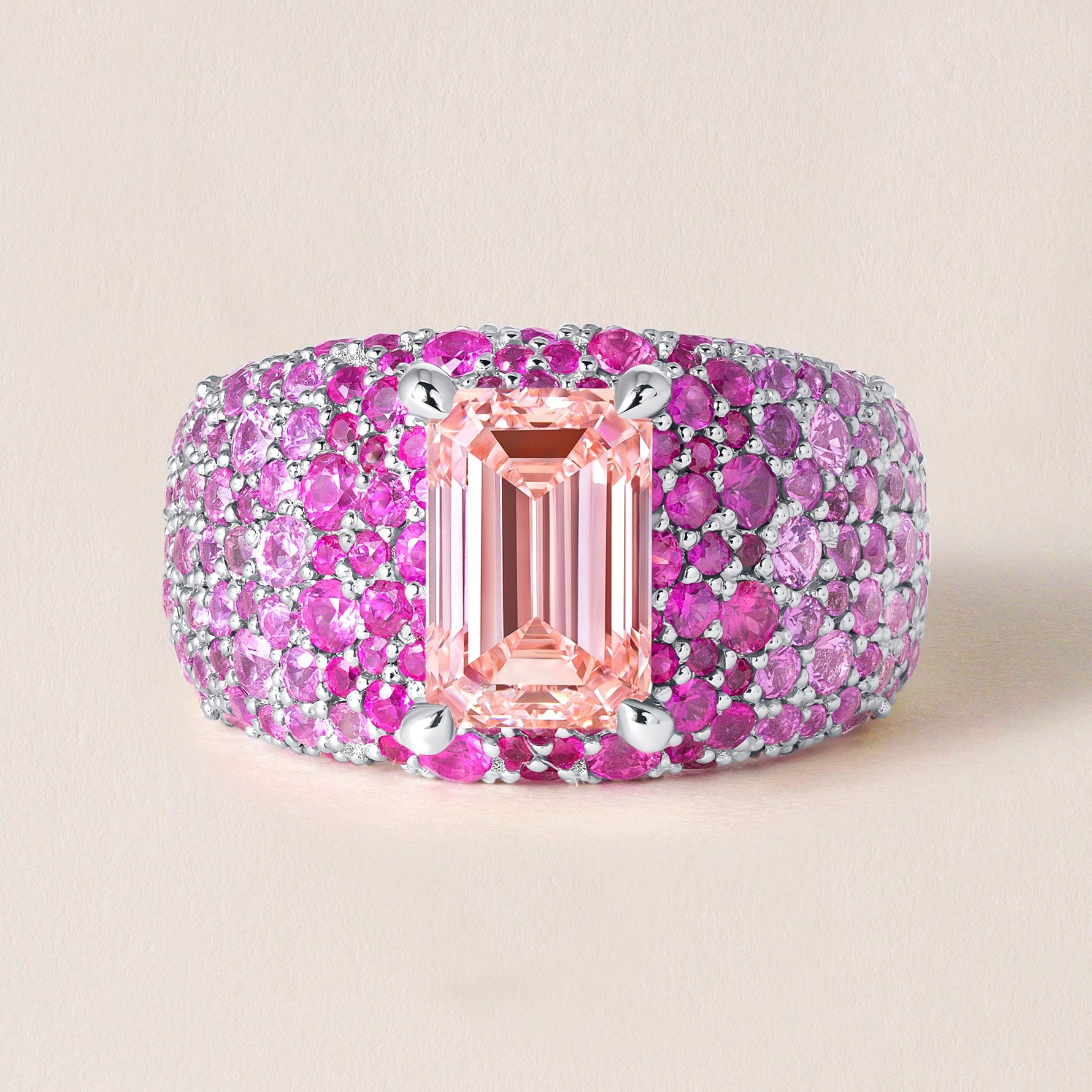 ROSÉ CROWN Ring Ring ABB-734W-PLGD-1  - Abtin & Co.