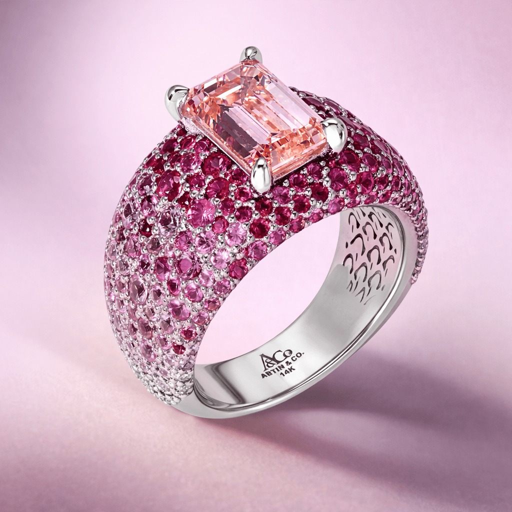 ROSÉ CROWN Ring Ring ABB-734W-PLGD-1  - Abtin & Co.
