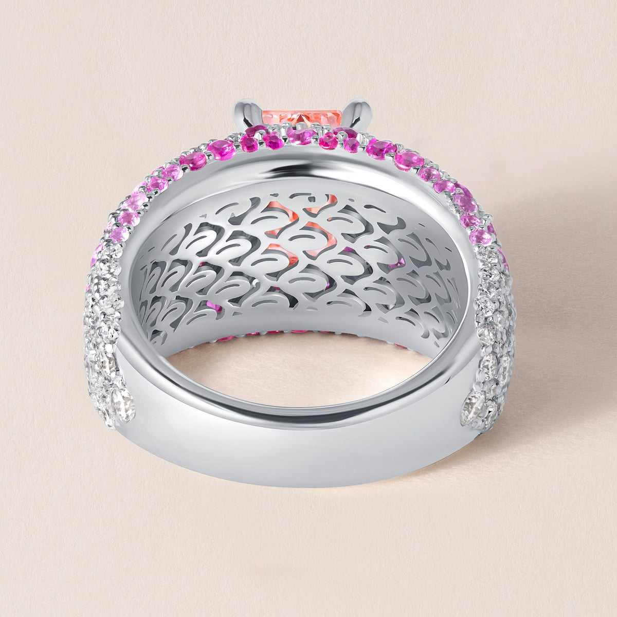 ROSÉ CROWN Ring Ring ABB-734W-PLGD-1  - Abtin & Co.