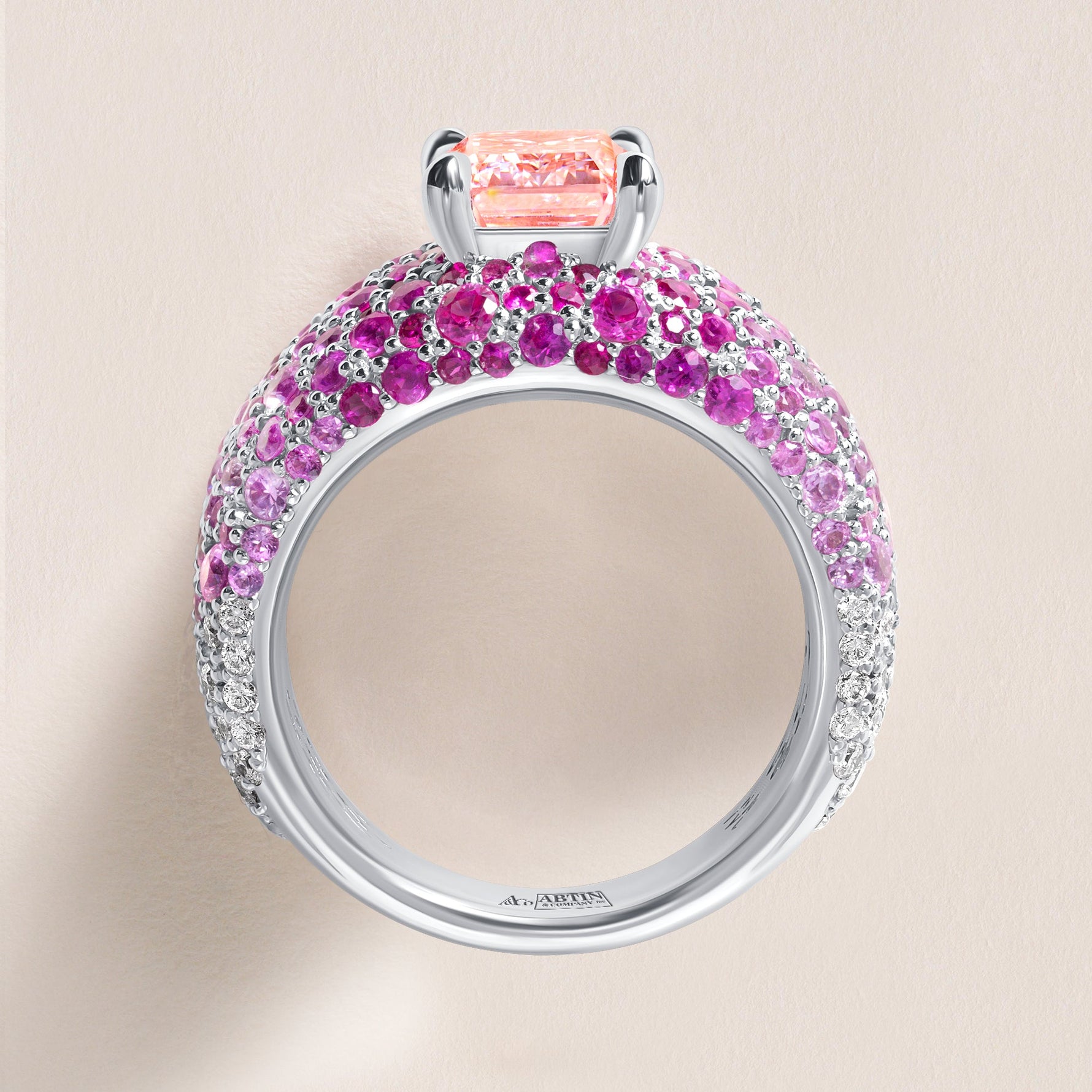 ROSÉ CROWN Ring Ring ABB-734W-PLGD-1  - Abtin & Co.