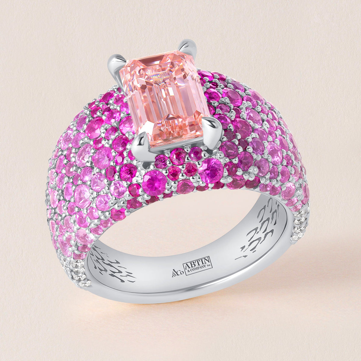 ROSÉ CROWN Ring Ring ABB-734W-PLGD-1  - Abtin & Co.