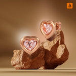 ROSÉA Stud Earrings Earring 110HEART-PLGD  - Abtin & Co.