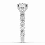 Round Aurielle Crown Engagement Ring Ring ABER-106-RD-LGD-6  - Abtin & Co.