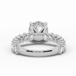 Round Aurielle Crown Engagement Ring Ring ABER-106-RD-LGD-6  - Abtin & Co.
