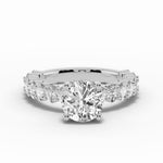 Round Aurielle Crown Engagement Ring Ring ABER-106-RD-LGD-6  - Abtin & Co.