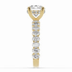 Round Aurielle Crown Engagement Ring Ring ABER-106-RD-LGD-1  - Abtin & Co.