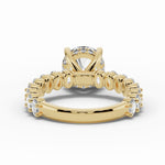Round Aurielle Crown Engagement Ring Ring ABER-106-RD-LGD-1  - Abtin & Co.