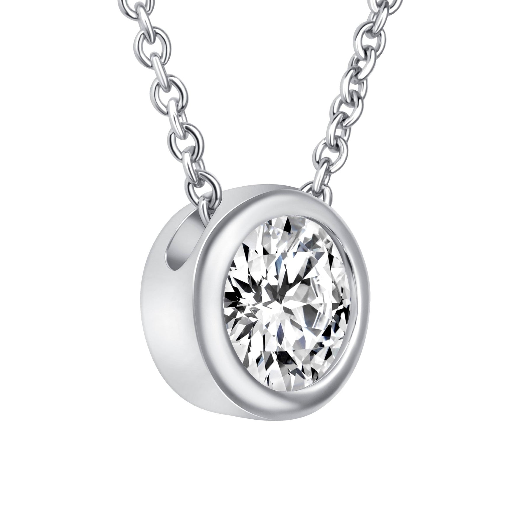 Round Bezel Lumière Pendant Pendant ABP-228-LGD-4  - Abtin & Co.