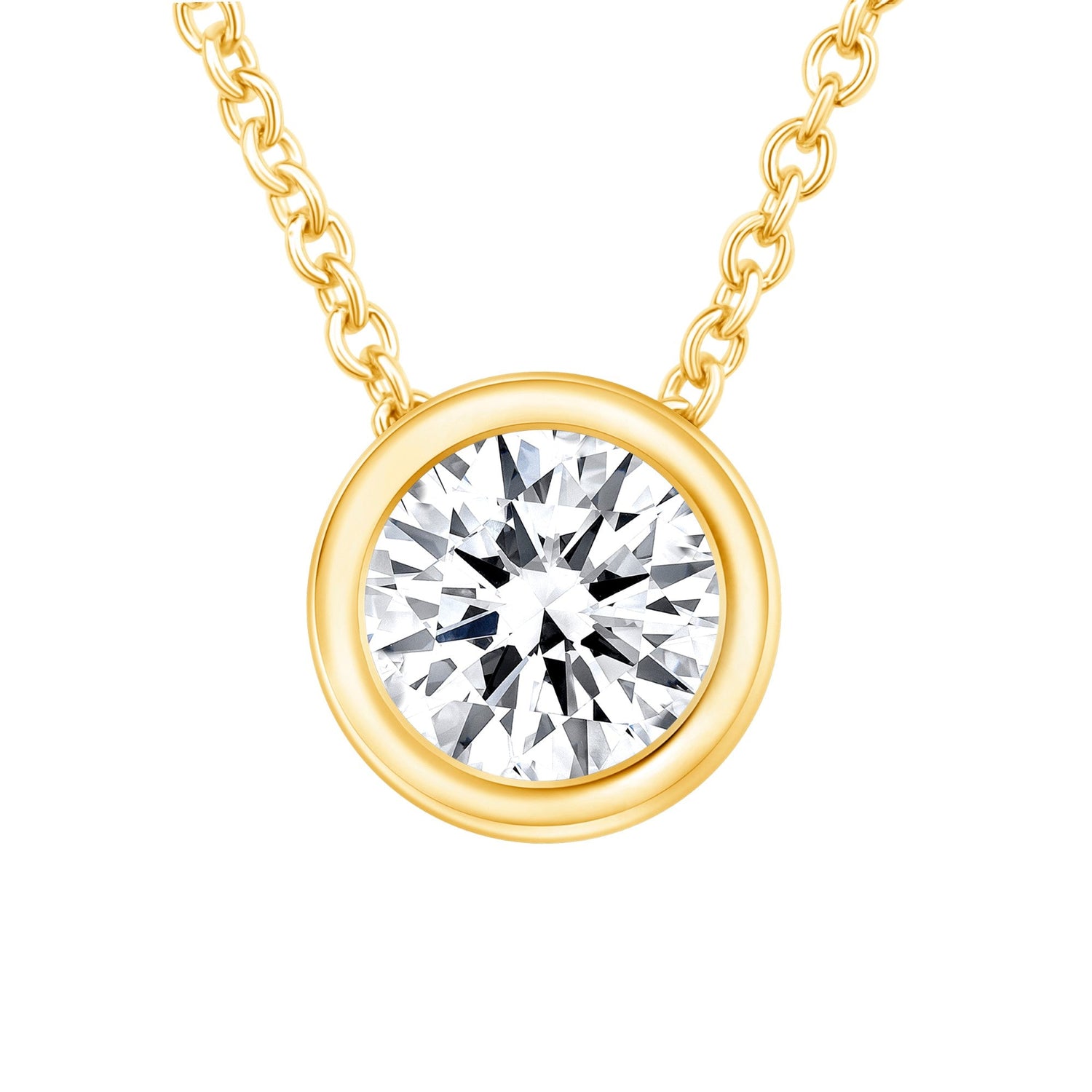 Round Bezel Lumière Pendant Pendant ABP-228-LGD-1  - Abtin & Co.