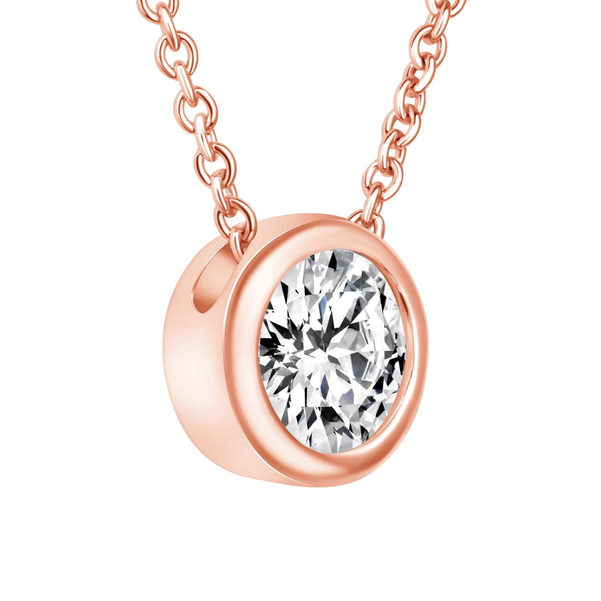 Round Bezel Lumière Pendant Pendant ABP-228-LGD-7  - Abtin & Co.