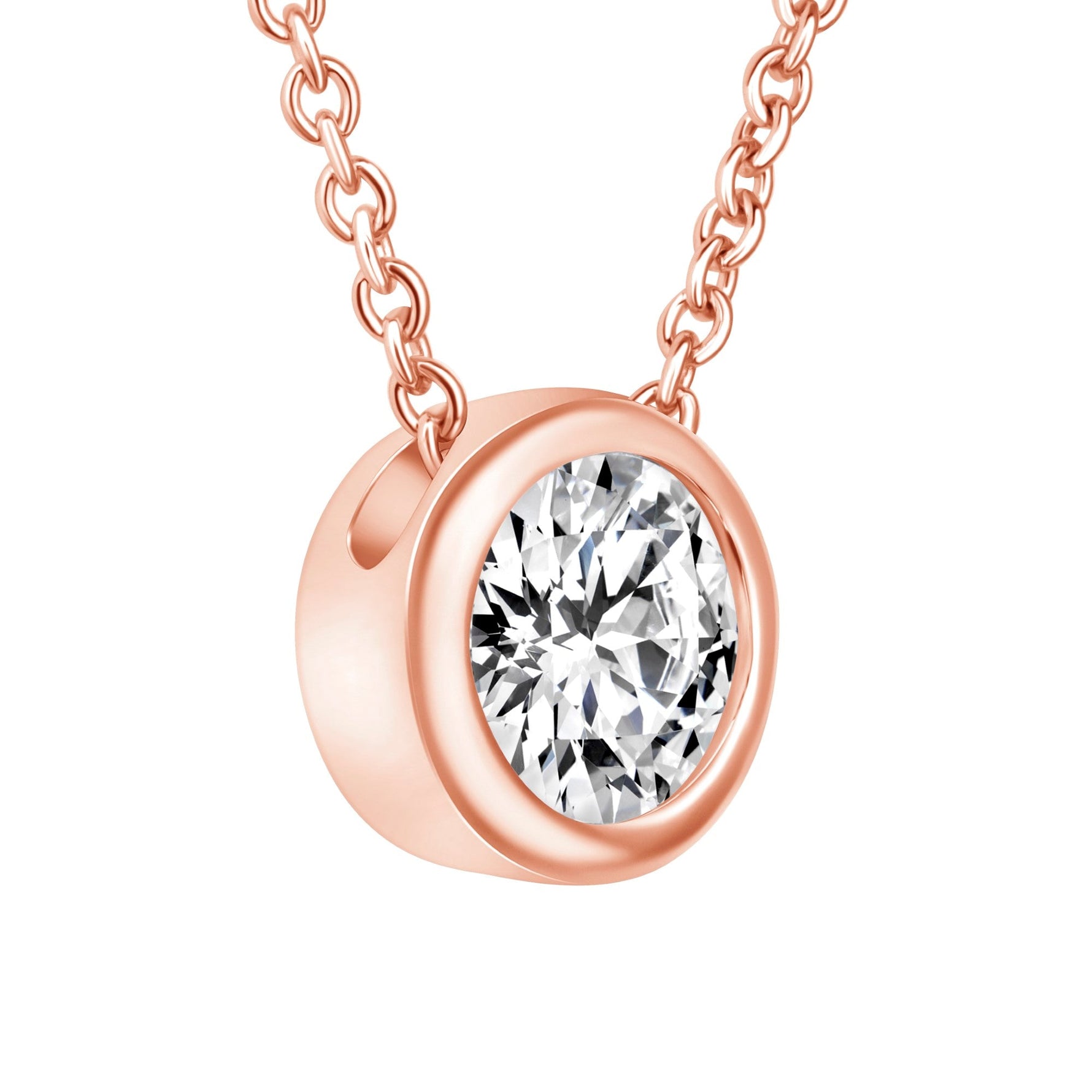 Round Bezel Lumière Pendant Pendant ABP-228-LGD-7  - Abtin & Co.