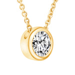 Round Bezel Lumière Pendant Pendant ABP-228-LGD-1  - Abtin & Co.