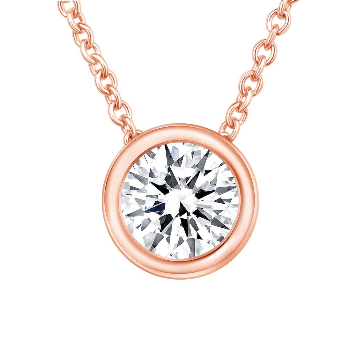 Round Bezel Lumière Pendant Pendant ABP-228-LGD-7  - Abtin & Co.