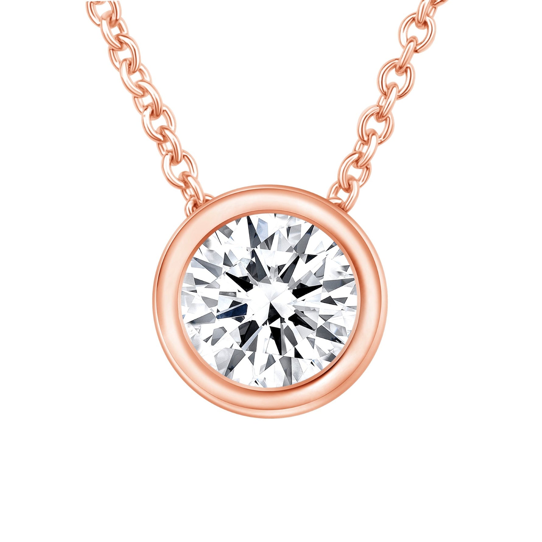Round Bezel Lumière Pendant Pendant ABP-228-LGD-7  - Abtin & Co.