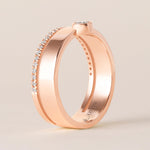 Round Élevé Band Ring ABB-713.1-V2-RD-D-5  - Abtin & Co.