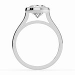 Round Lumière Bezel Solitaire Ring ABER-104-RD-LGD-6  - Abtin & Co.