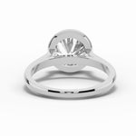 Round Lumière Bezel Solitaire Ring ABER-104-RD-LGD-6  - Abtin & Co.