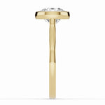 Round Lumière Bezel Solitaire Ring ABER-104-RD-LGD-1  - Abtin & Co.