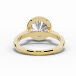 Round Lumière Bezel Solitaire Ring ABER-104-RD-LGD-1  - Abtin & Co.