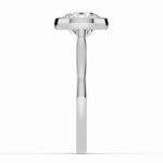 Round Lumière Bezel Solitaire Ring ABER-104-RD-LGD-6  - Abtin & Co.