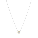 Round Lumina Medallion Pendant Necklace ABP-243-LGD-1  - Abtin & Co.
