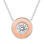 Round Lumina Medallion Pendant Necklace ABP-243-LGD-7  - Abtin & Co.