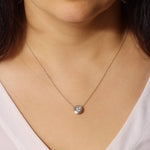 Round Lumina Medallion Pendant Necklace ABP-243-LGD-1  - Abtin & Co.