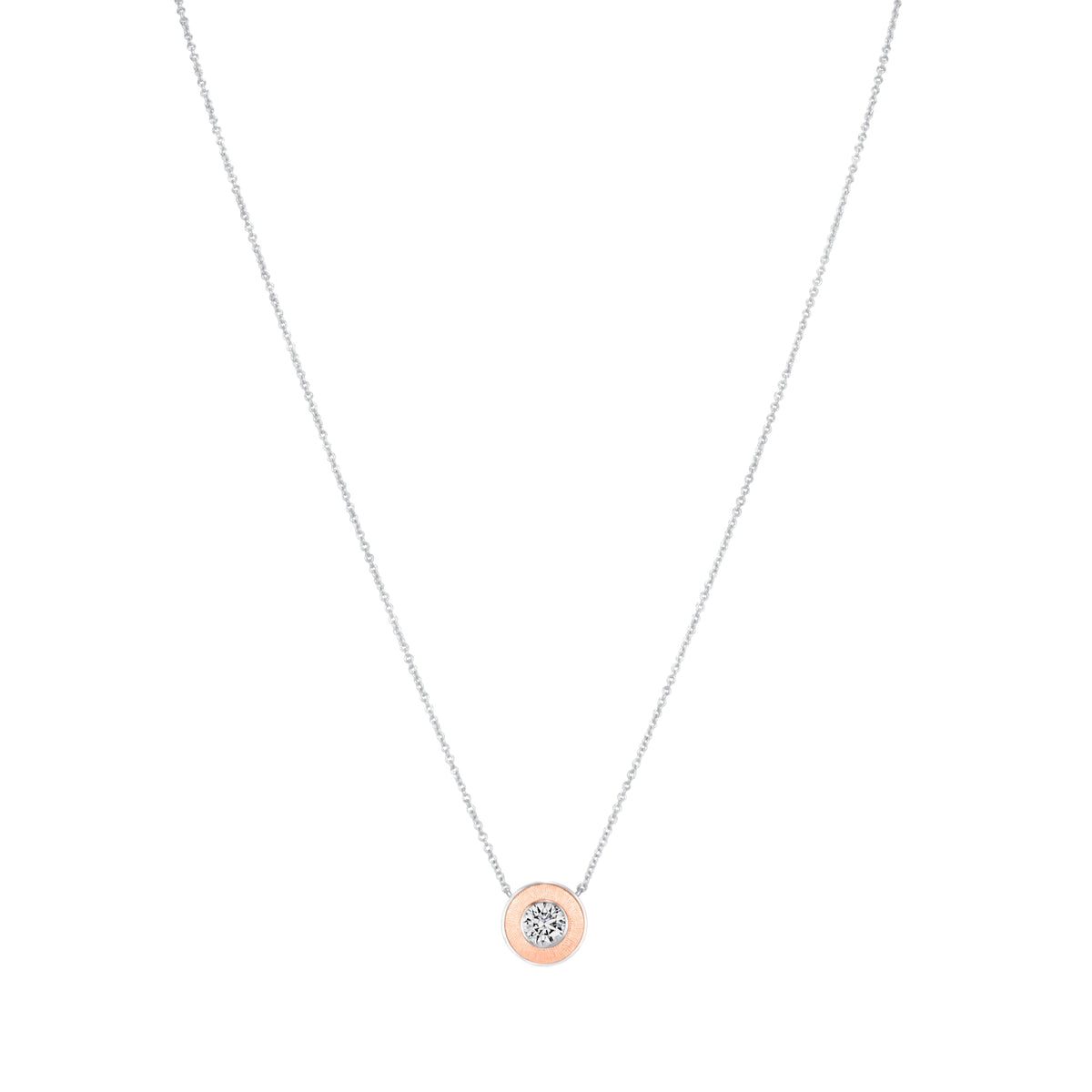Round Lumina Medallion Pendant Necklace ABP-243-LGD-7  - Abtin & Co.