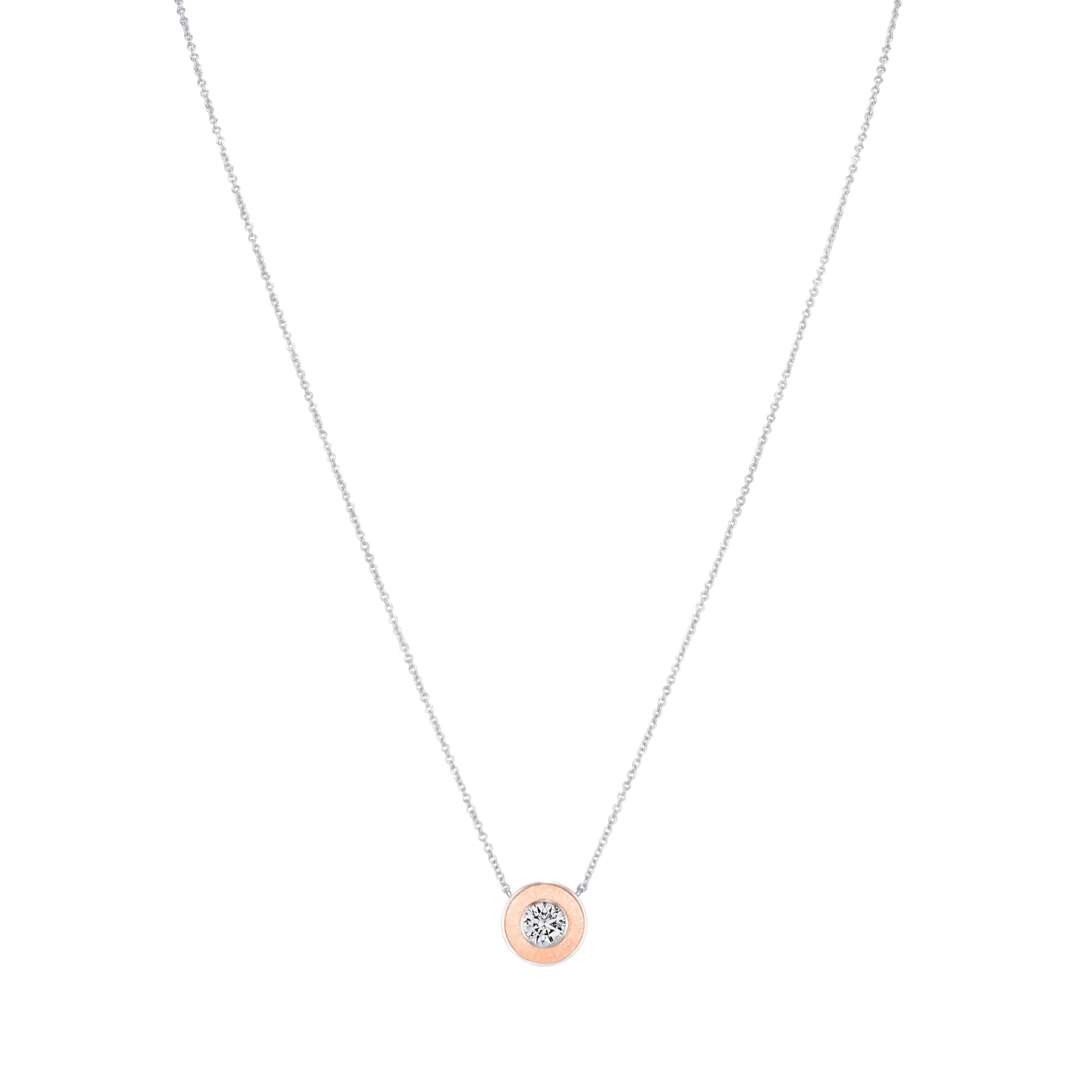 Round Lumina Medallion Pendant Necklace ABP-243-LGD-7  - Abtin & Co.