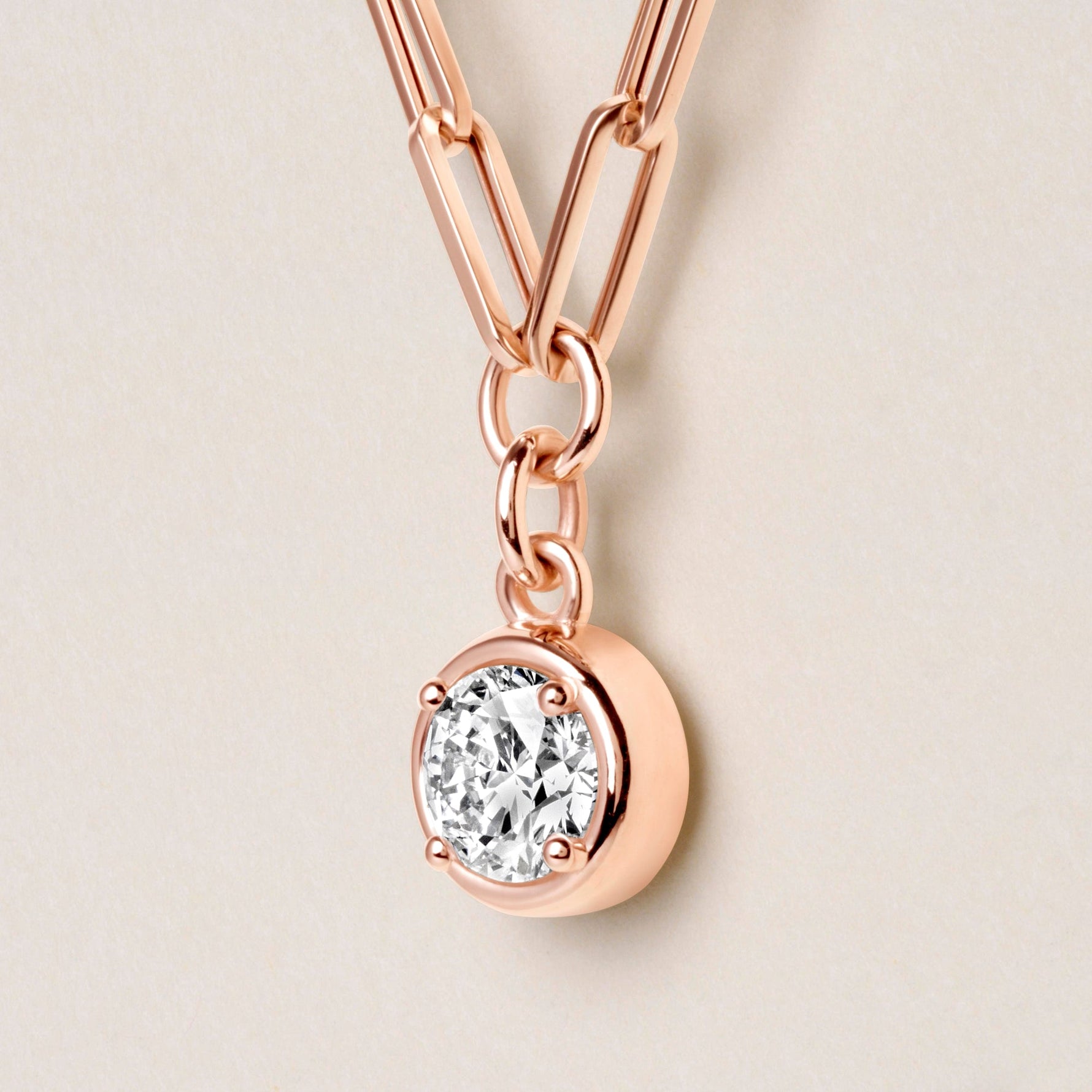 Round Lustra Bezel Pendant Pendant ABP-232-LGD-7  - Abtin & Co.