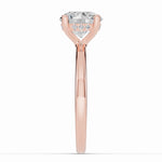 Round Lustre Hidden Halo Solitaire Ring ABER-101-RD-LGD-11  - Abtin & Co.