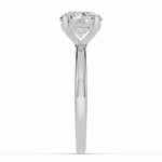 Round Lustre Hidden Halo Solitaire Ring ABER-101-RD-LGD-6  - Abtin & Co.