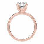 Round Lustre Solitaire Ring ABER-100-RD-LGD-11  - Abtin & Co.