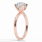 Round Lustre Solitaire Ring ABER-100-RD-LGD-11  - Abtin & Co.