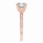 Round Lustre Solitaire Ring ABER-100-RD-LGD-11  - Abtin & Co.