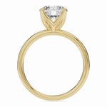 Round Lustre Solitaire Ring ABER-100-RD-LGD-1  - Abtin & Co.