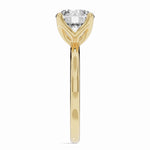Round Lustre Solitaire Ring ABER-100-RD-LGD-1  - Abtin & Co.