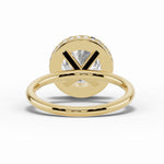Round Nova Halo Engagement Ring Ring ABER-108-RD-LGD-1  - Abtin & Co.