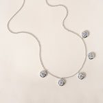 Round Stella Bezel Necklace Necklace ABN-186-RD-LGD-2  - Abtin & Co.