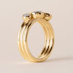 Round Strata Band Ring ABB-715-RD-D-1  - Abtin & Co.
