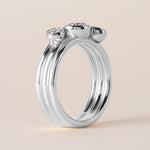 Round Strata Band Ring ABB-715-RD-D-3  - Abtin & Co.