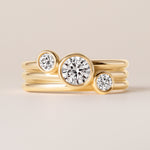 Round Strata Band Ring ABB-715-RD-D-1  - Abtin & Co.