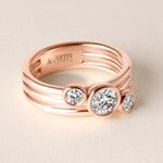 Round Strata Band Ring ABB-715-RD-D-5  - Abtin & Co.